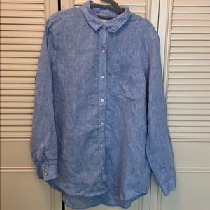 Gap Linen Boyfriend Fit Shirt